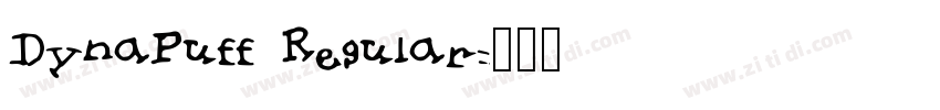 DynaPuff Regular字体转换